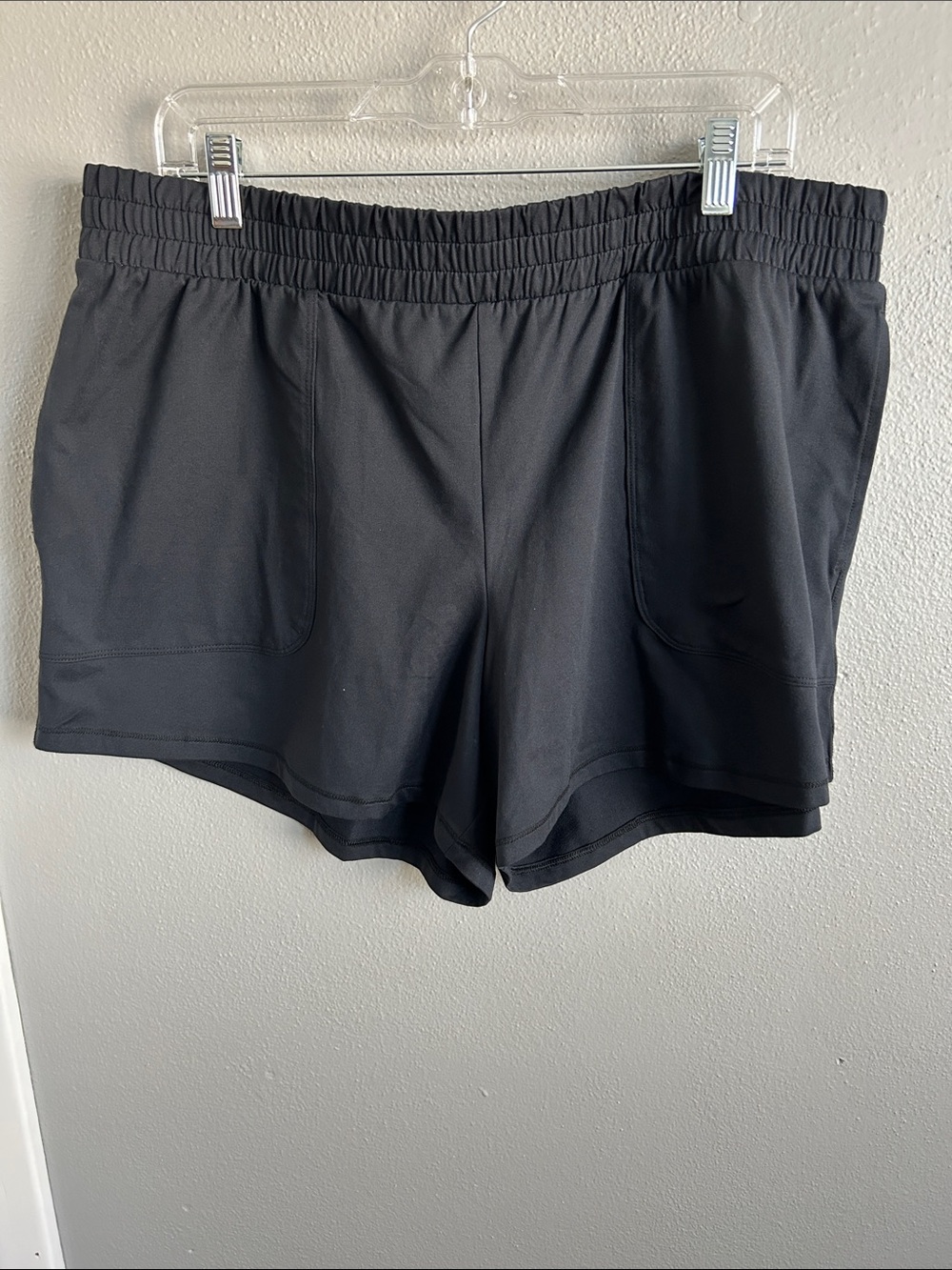 all in motion Black Women's Athletic Shorts with Elastic Waist